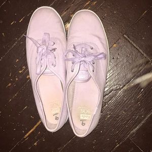 Lace up light purple Keds!